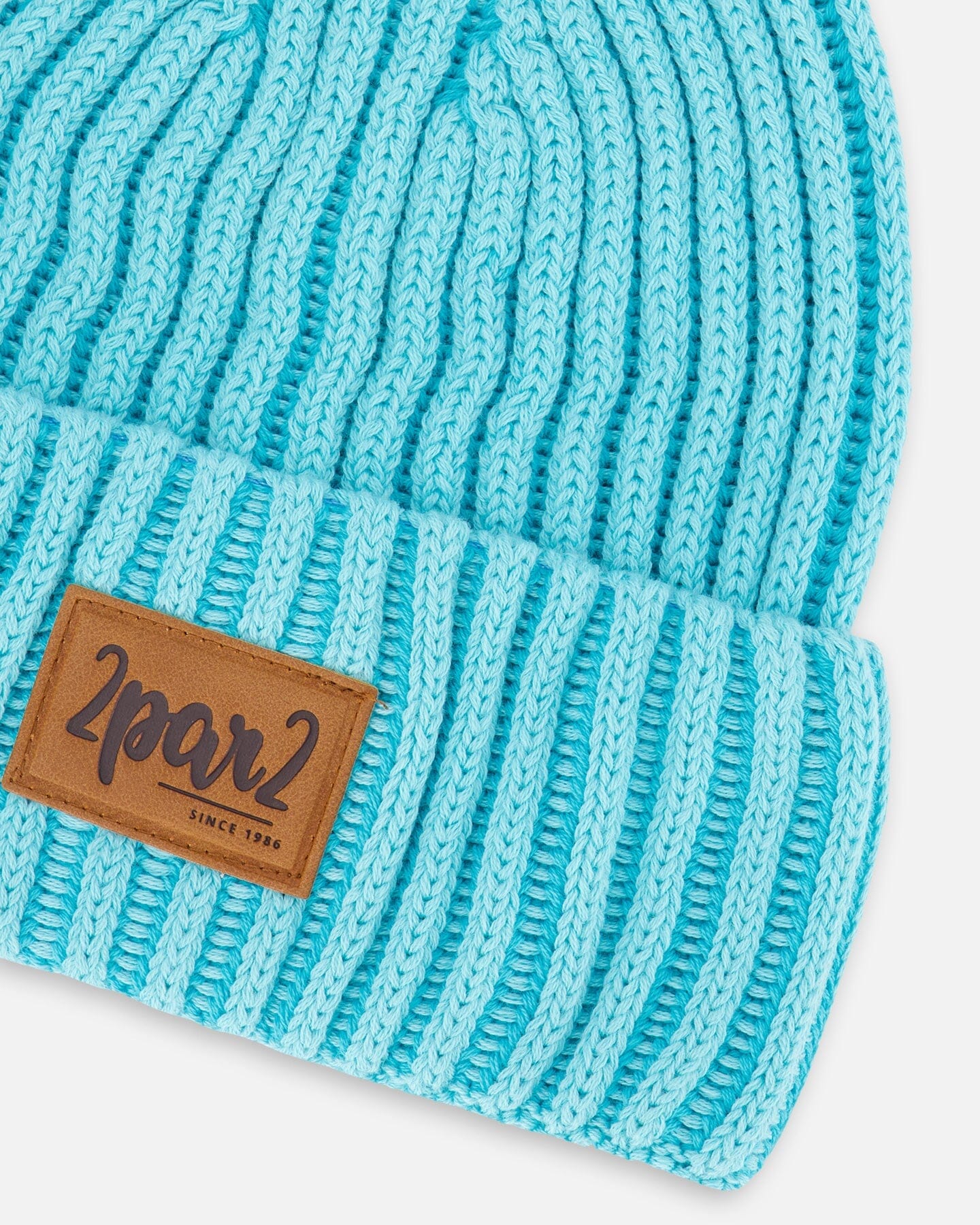 Solid Knit Hat Turquoise - F30WT24_424