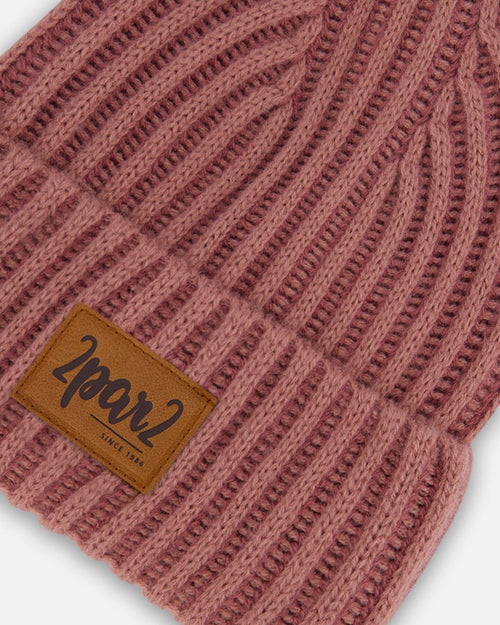 Solid Knit Hat Ancient Rose - F30WT24_676