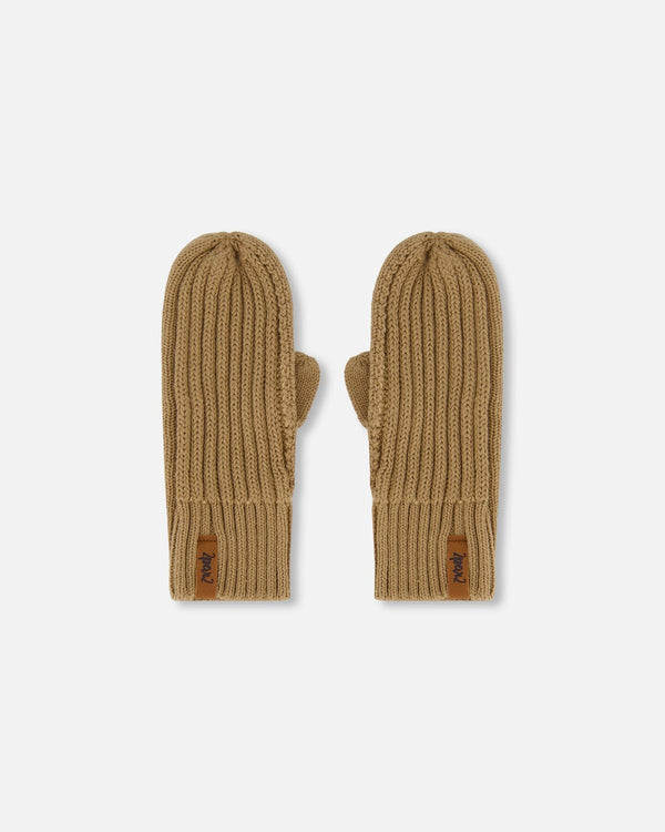 Knit Mittens Pacane Beige - F30WT26_178