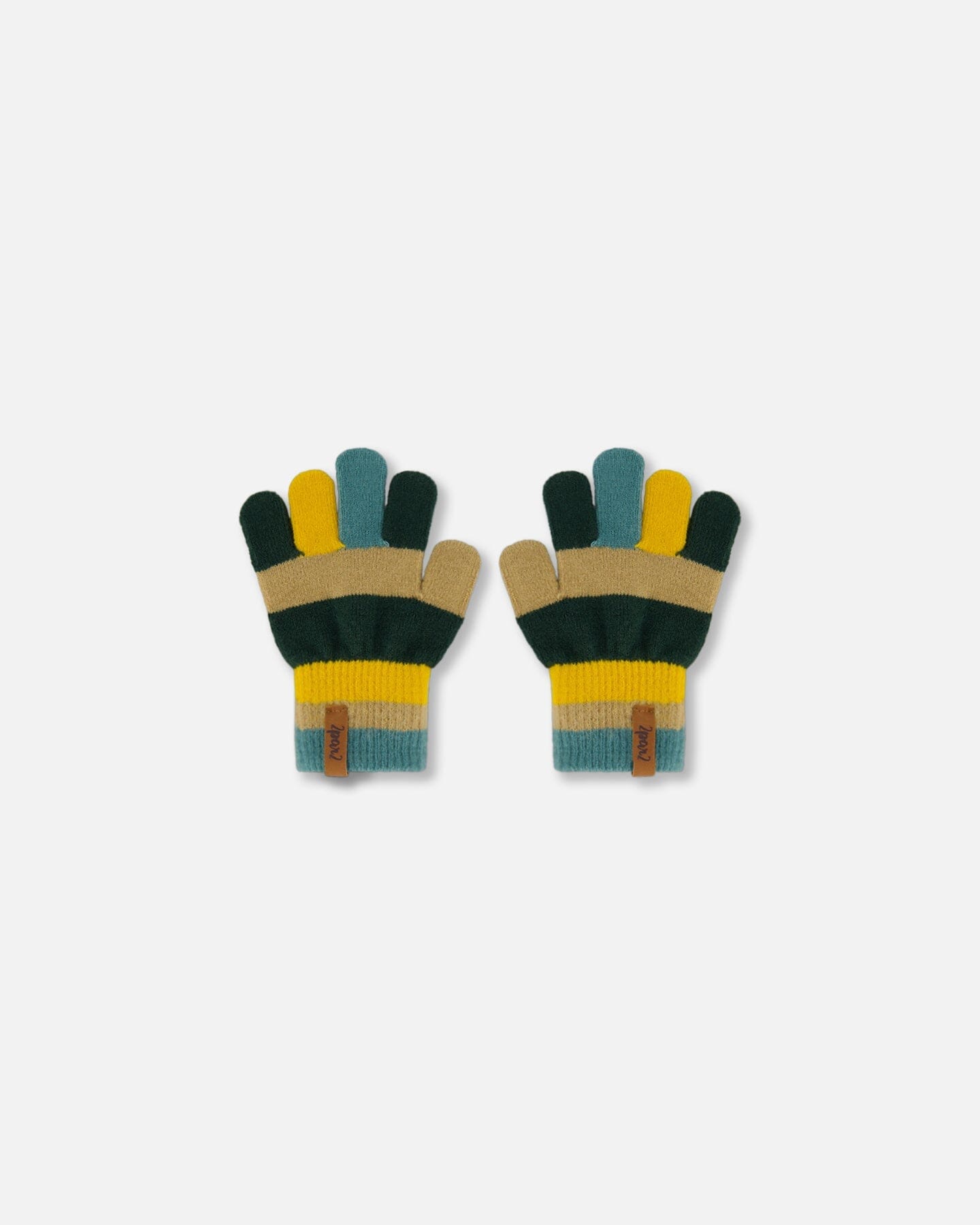Magic Gloves Forest Green, Beige And Yellow - F30WT27_387