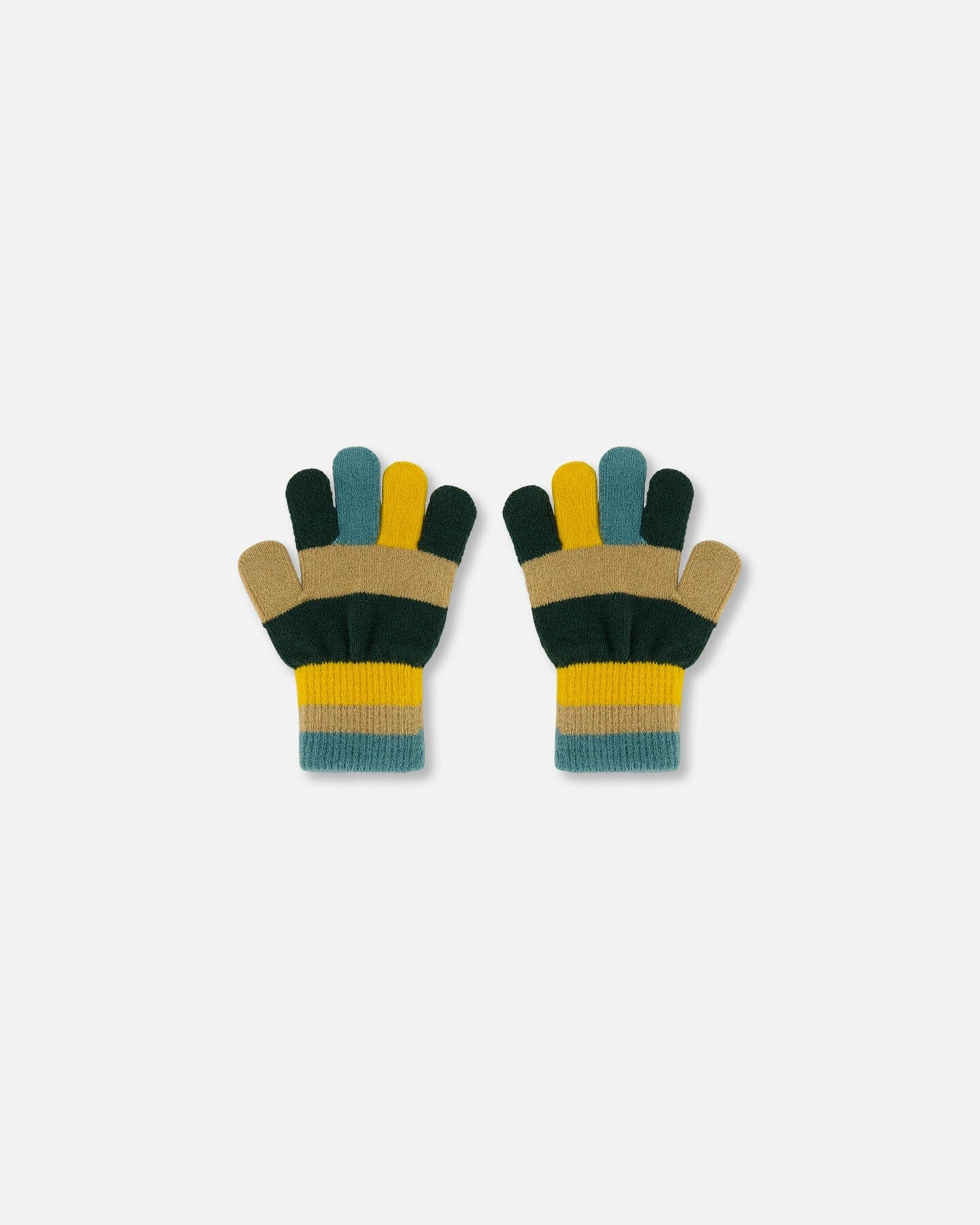 Magic Gloves Forest Green, Beige And Yellow - F30WT27_387