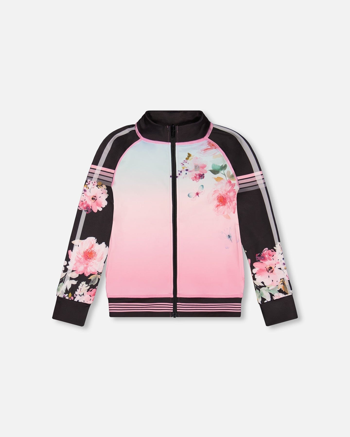 Athletic Vest Gradient Pink Printed Big Flowers - F30XG30_605