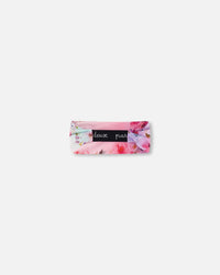 Athletic Headband Gradient Pink Printed Big Flowers - F30XGHB_605