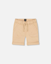 Stretch Twill Short Beige - F30YB27_137