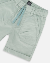 Stretch Twill Short Sage Green - F30YB27_340