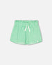 Crinkle Jersey Short Vichy Green - F30YG28_033