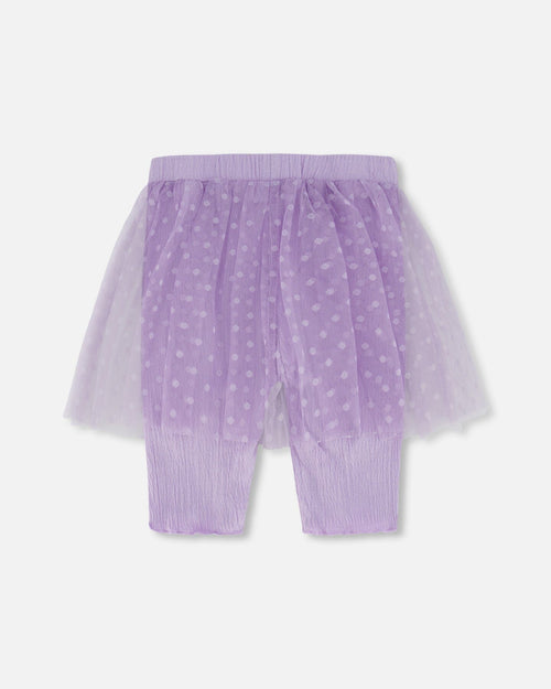 Biker Short With Mesh Skirt Lilac - F30YG80_564