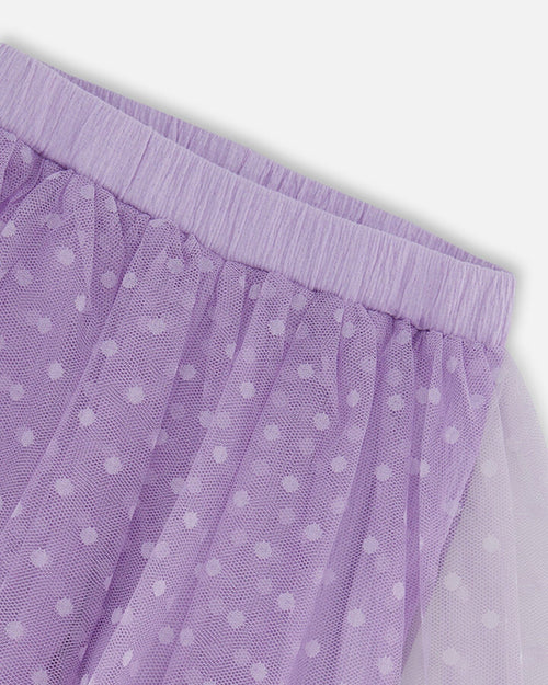 Biker Short With Mesh Skirt Lilac - F30YG80_564