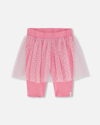 Biker Short With Mesh Skirt Hot Pink - F30YG80_680