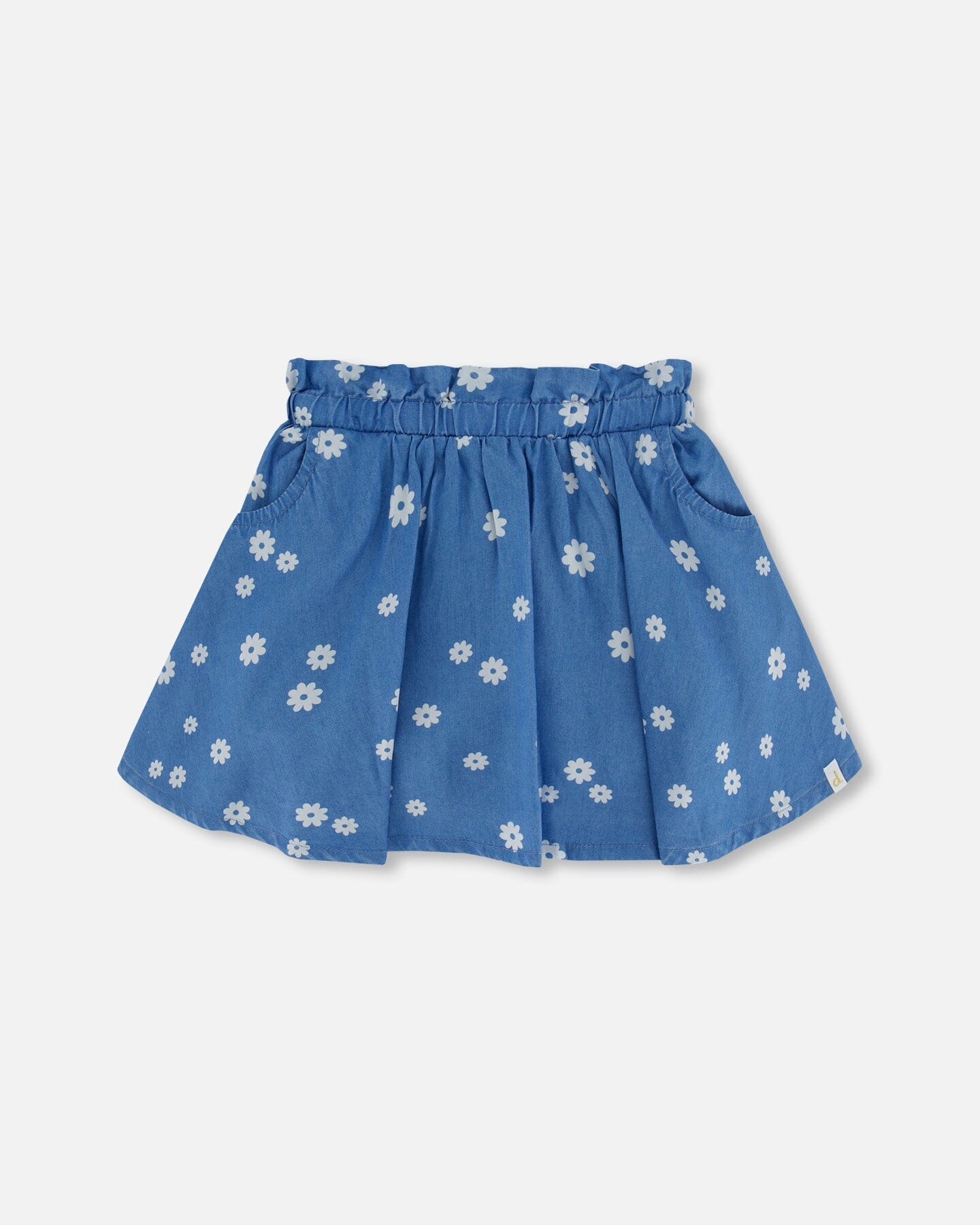 Denim Skirt With Embroidery - Deux par Deux