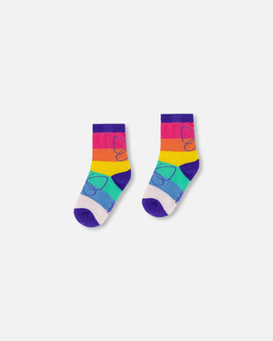 Jacquard Socks Rainbow - F30YGS_653