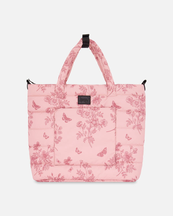 Changing Tote Printed Watercolor Roses Accessories Deux par Deux 