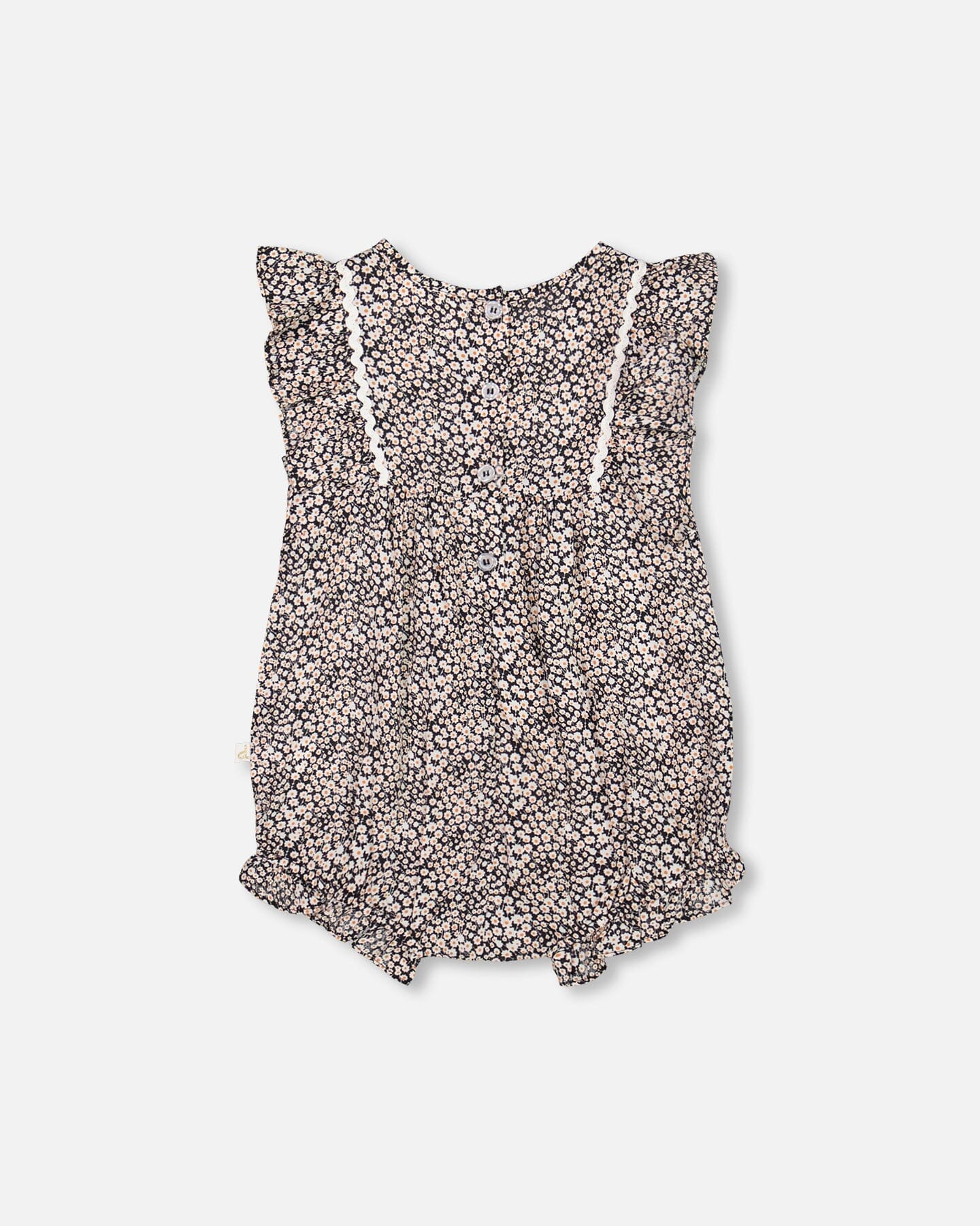Romper With Printed Small White Flowers One-Piece & Baby Rompers Deux par Deux 
