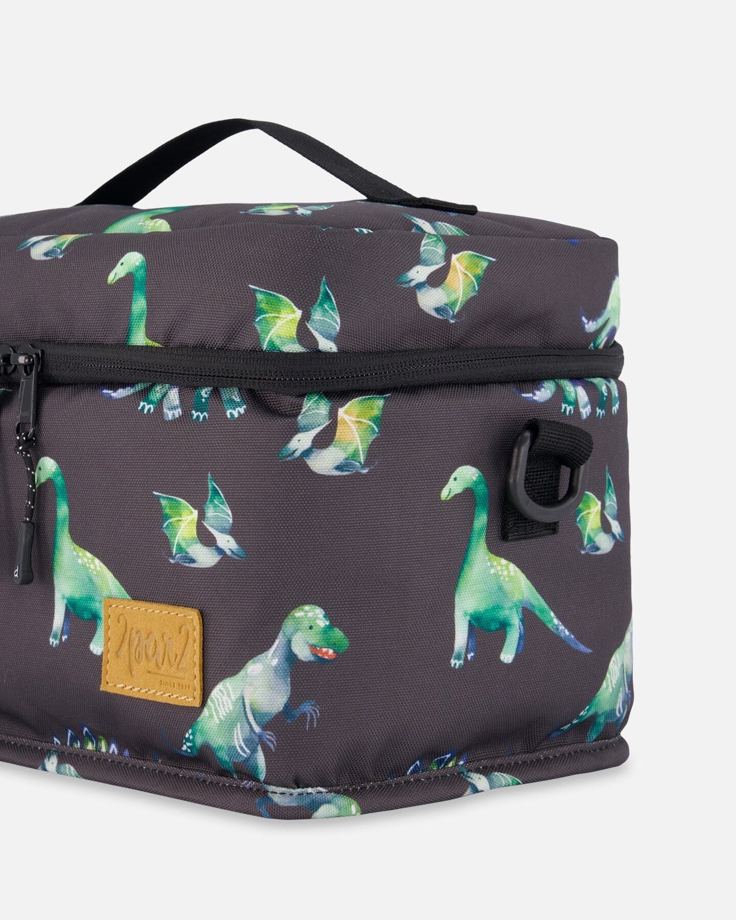 Lunch Box Grey Printed Dinosaurs - F30ZBL_051