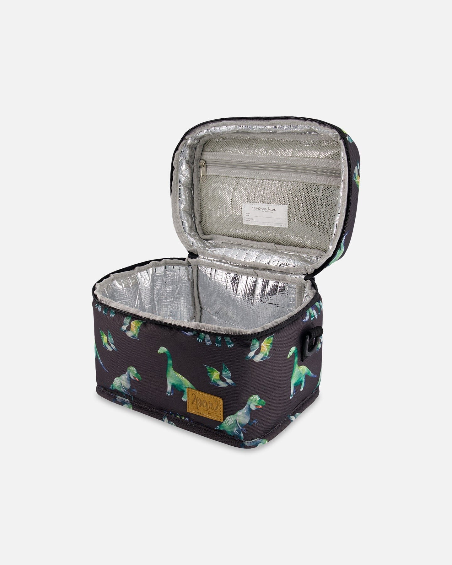 Lunch Box Grey Printed Dinosaurs - F30ZBL_051