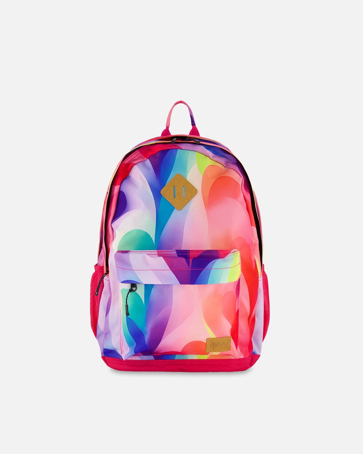School Bag Printed Rainbow Heart School Supplies Deux par Deux 