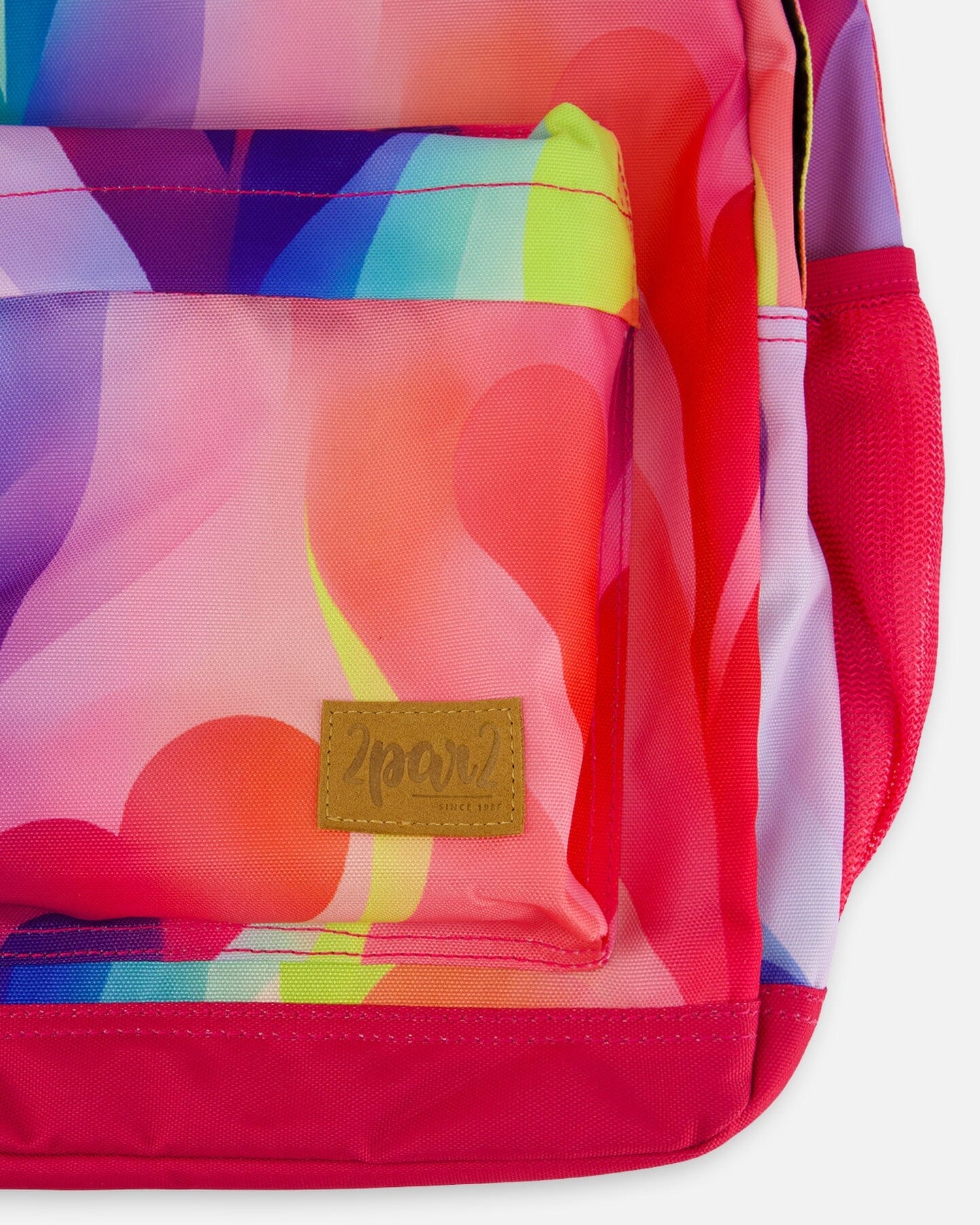 School Bag Printed Rainbow Heart - F30ZSD_039