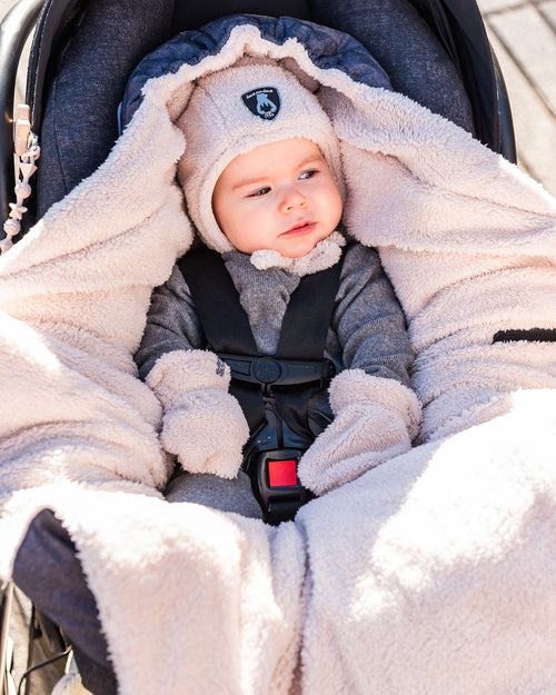 Snuggly Wrap Black For Car Seat And Stroller Snowsuits Deux par Deux 