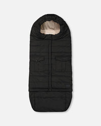 Evolutive Baby Footmuff Black Snowsuits Deux par Deux 