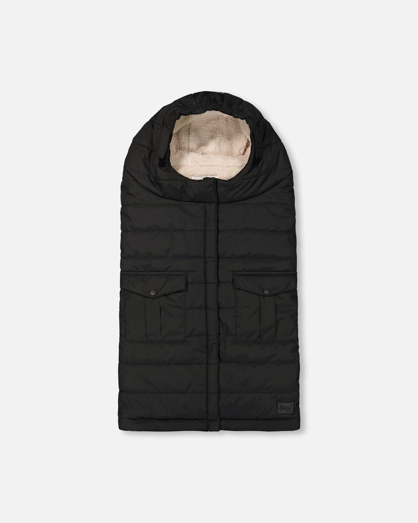 Evolutive Baby Footmuff Black Snowsuits Deux par Deux 