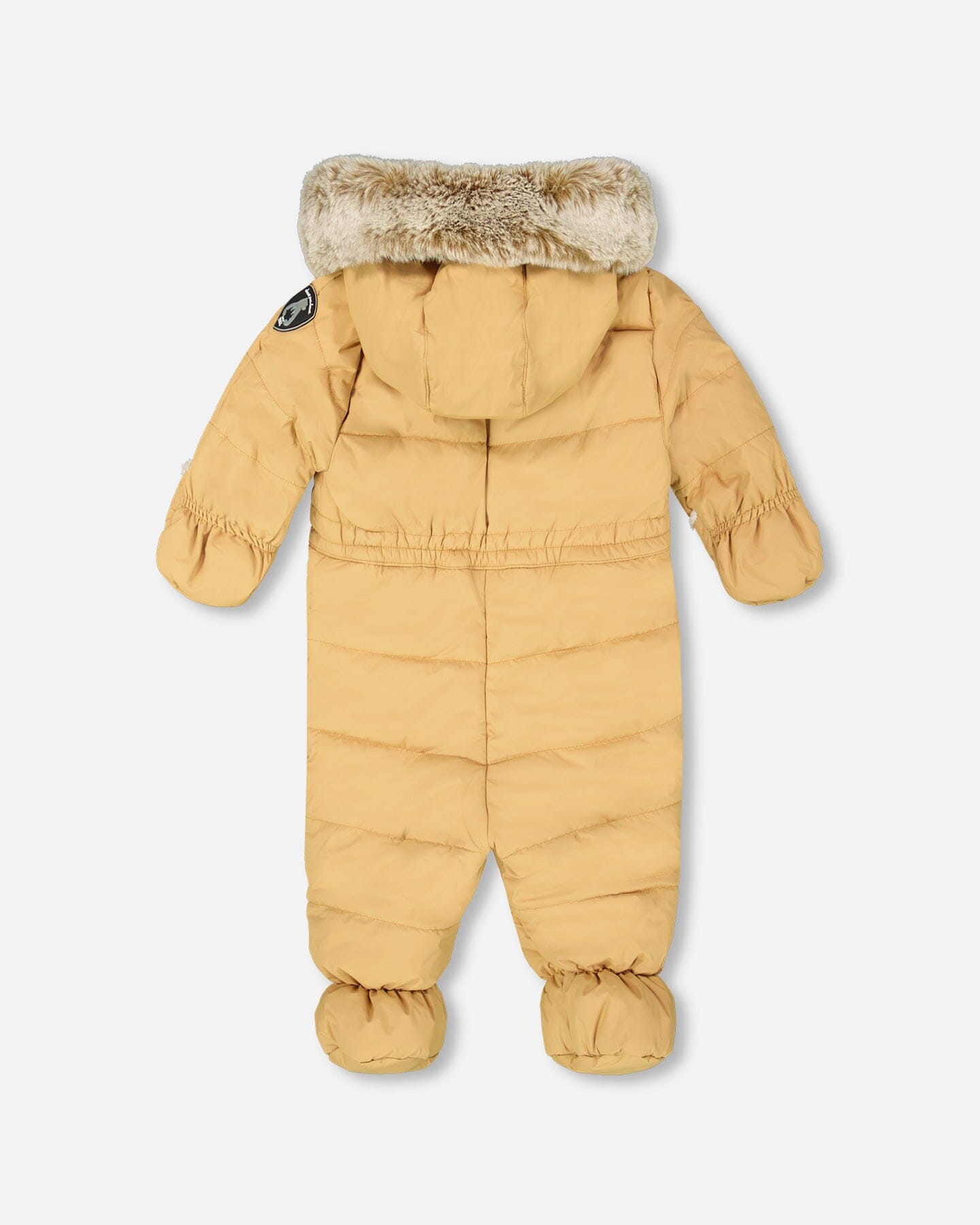 One Piece Baby Bear Face Snowsuit Doe Designed For Car Seat Snowsuits Deux par Deux 