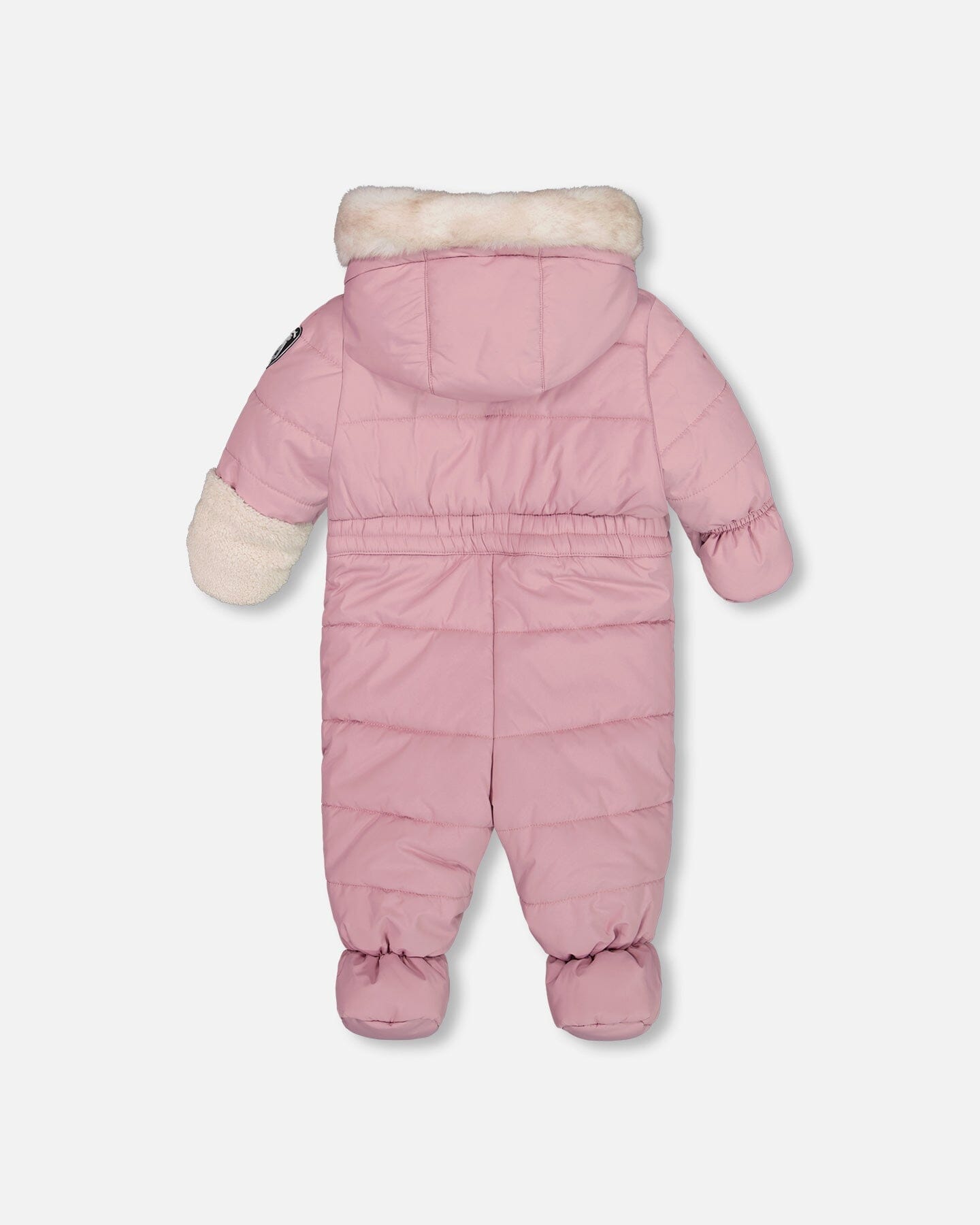 One Piece Baby Bear Face Snowsuit Orchid Designed For Car Seat - G10A602_508