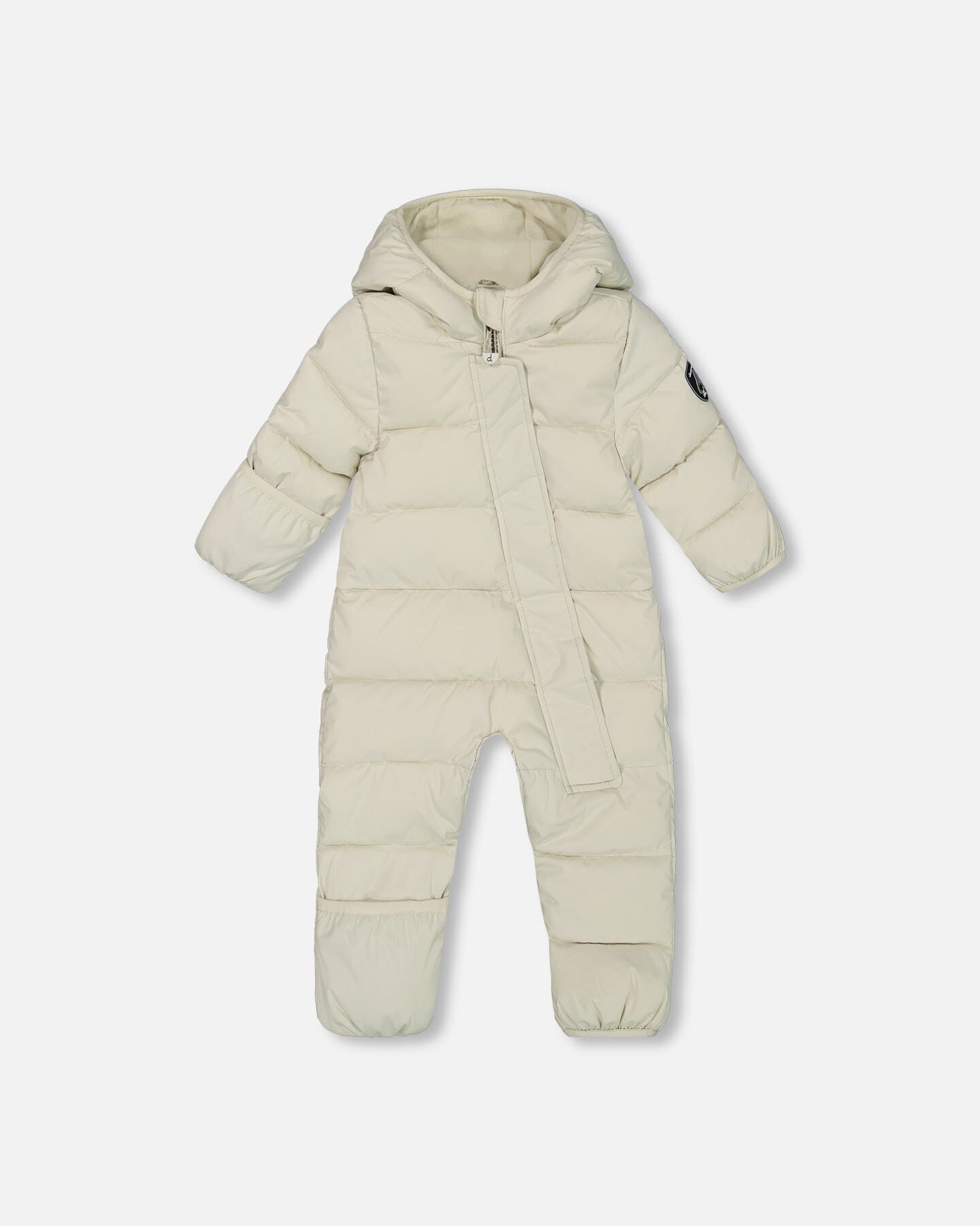 One-Piece Compressible Snowsuit White For Baby Snowsuits Deux par Deux 