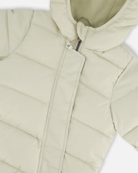 One-Piece Compressible Snowsuit White For Baby Snowsuits Deux par Deux 