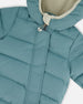 One-Piece Compressible Snowsuit Ash Blue For Baby Snowsuits Deux par Deux 