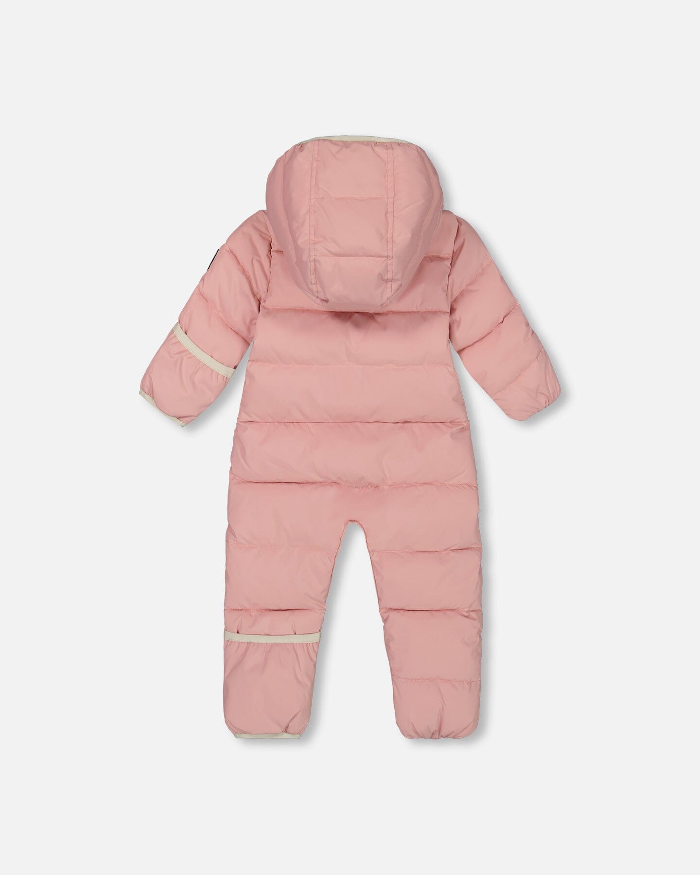 One-Piece Compressible Snowsuit Pink For Baby Snowsuits Deux par Deux 