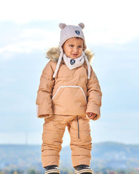 One Piece Baby Hooded Snowsuit Doe Designed For Car Seat - G10B701_160