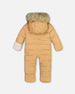 One Piece Baby Hooded Snowsuit Doe Designed For Car Seat - G10B701_160
