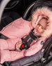 One-Piece Baby Snug Snowsuit Designed For Car Seat Black Snowsuits Deux par Deux 