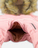 One Piece Baby Hooded Snowsuit Pink Designed For Car Seats & Strollers Snowsuits Deux par Deux 