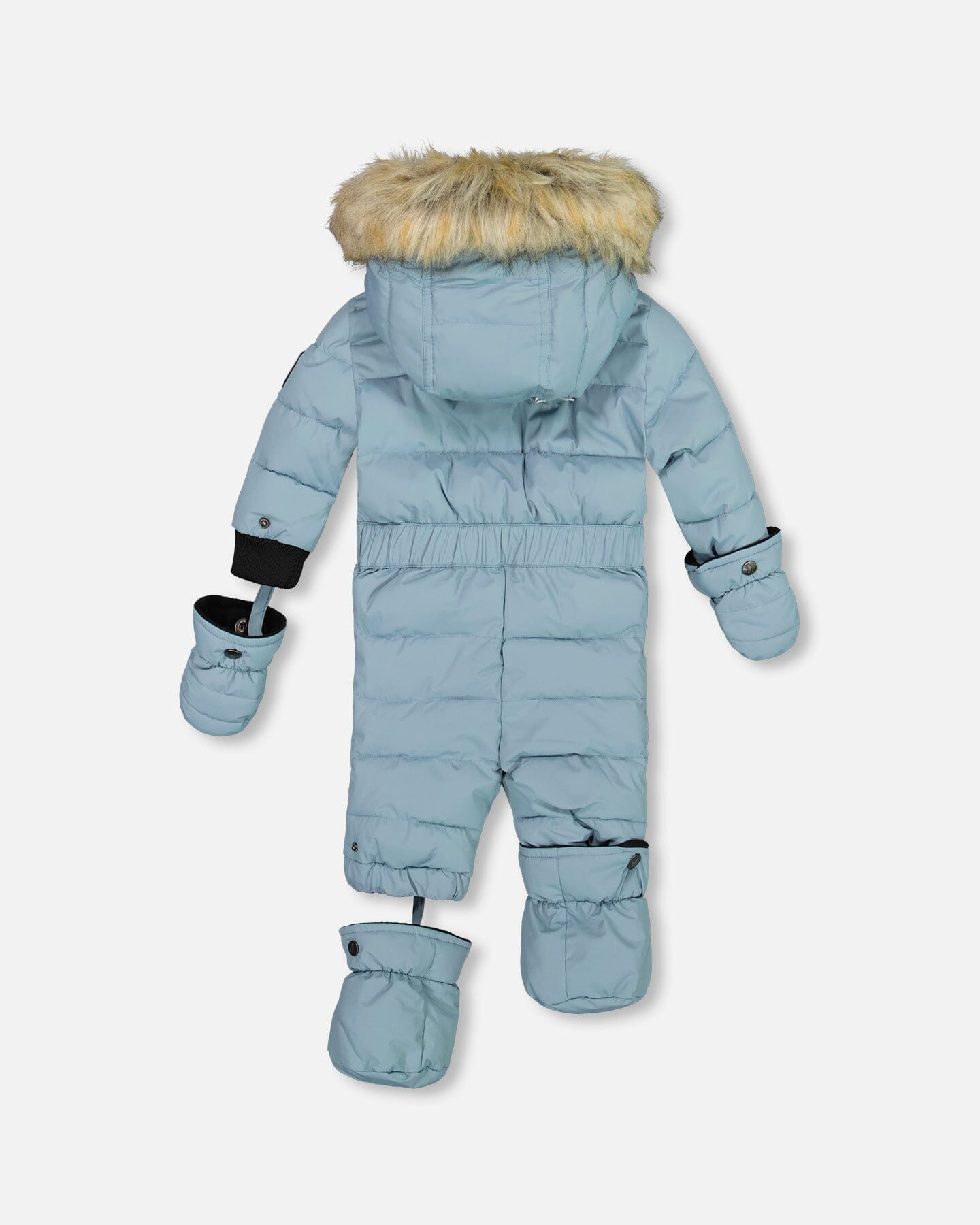 One Piece Baby Snowsuit Ash Blue - G10B702_432