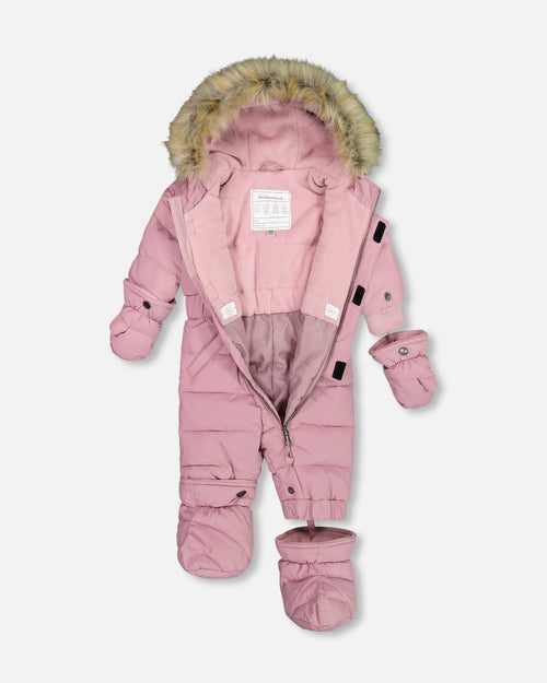 One Piece Baby Snowsuit Orchid - G10B702_508