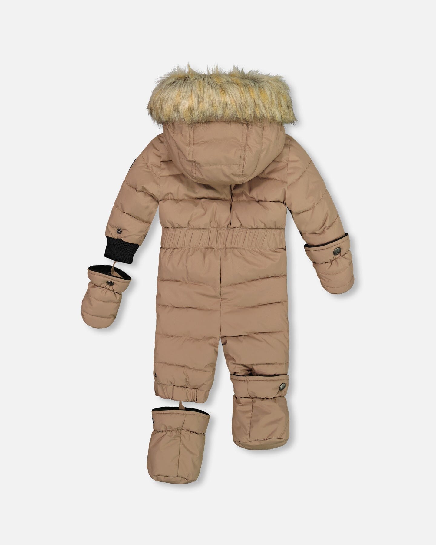 One Piece Baby Snowsuit Coffee - G10B702_907