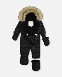 One Piece Baby Snowsuit Black - G10B702_999