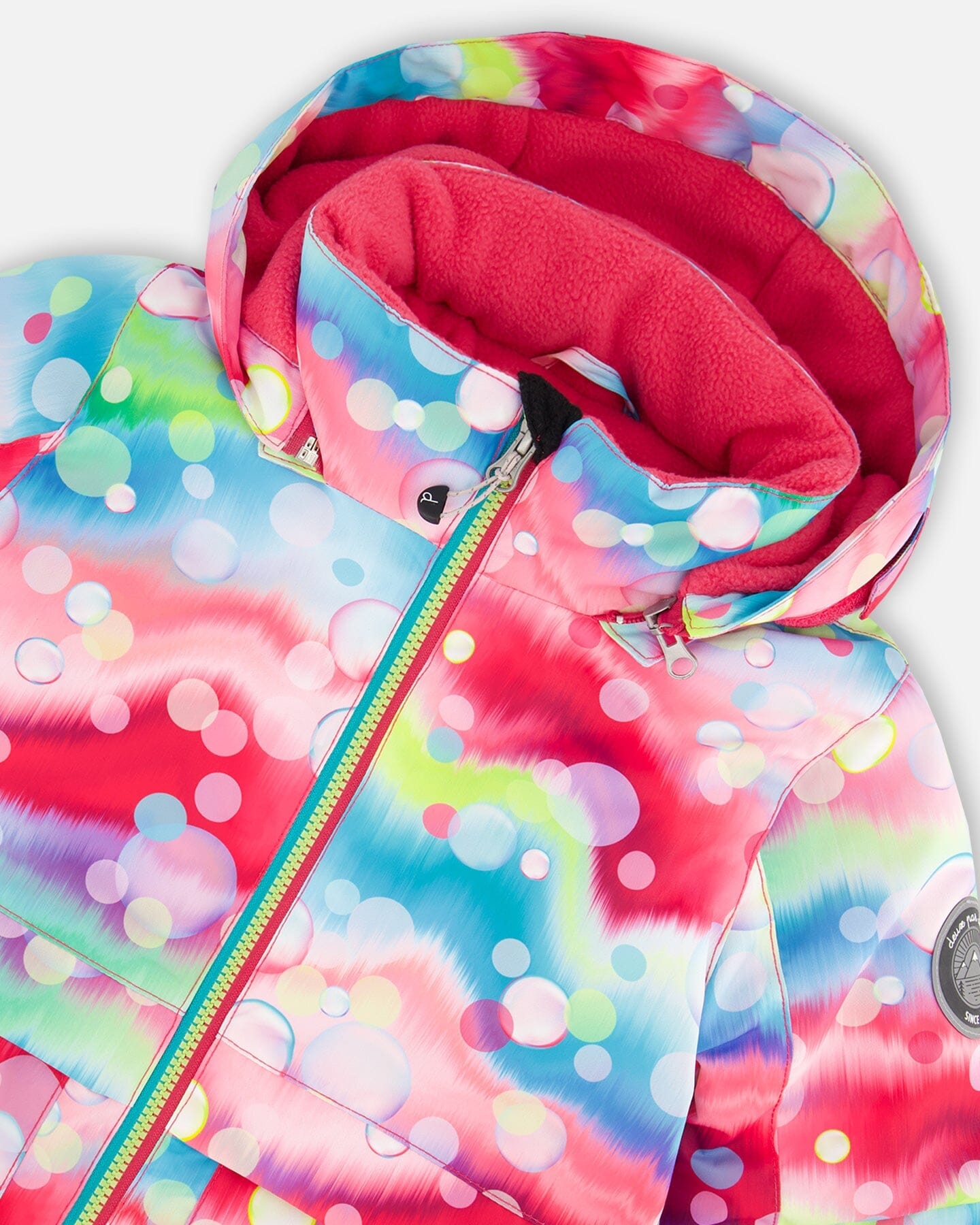 Two Piece Snowsuit Printed Bubbles And Lime - G10E806_224