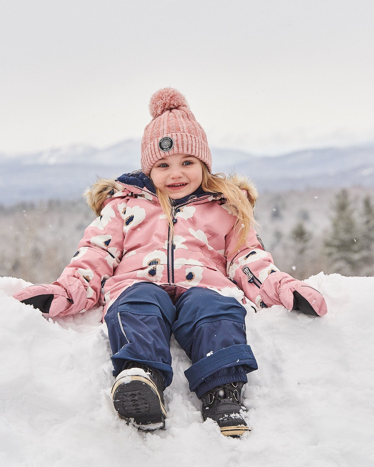 Floral fashion snowsuit