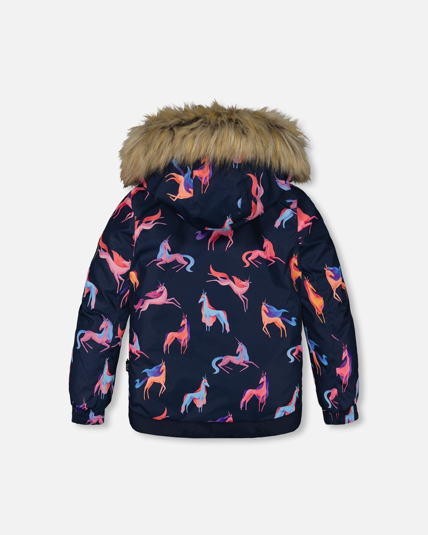 Two Piece Snowsuit Navy Printed Unicorns And Coral - G10I801_627