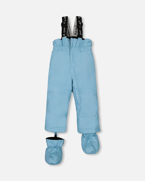 Two Piece Baby Snowsuit Air Blue Printed Roses - G10J502_447