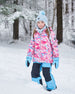 Two Piece Snowsuit Air Blue Printed Marble Snowsuits Deux par Deux 