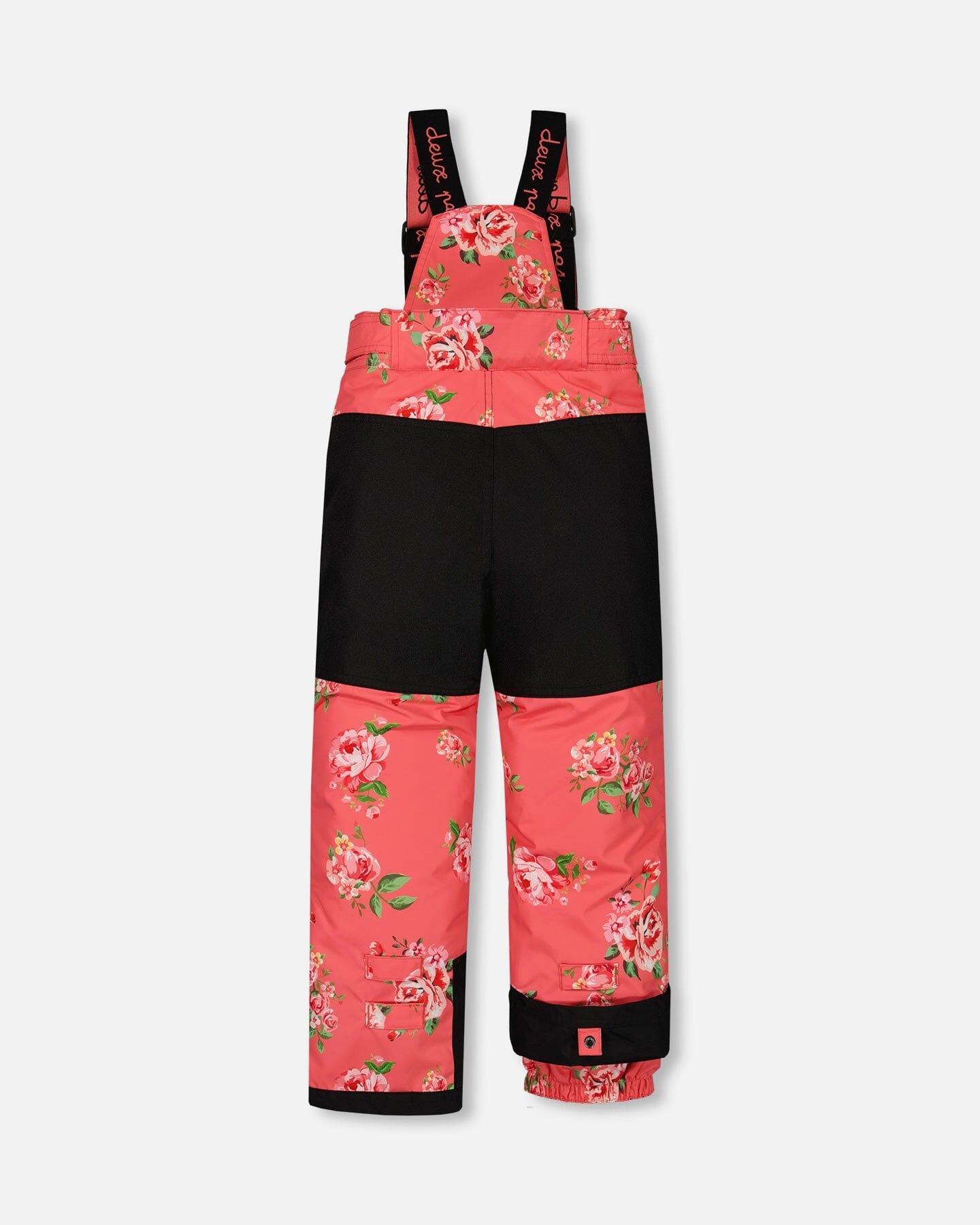 Two Piece Snowsuit Black With Print Pant Printed Coral Flowers - G10M805_008