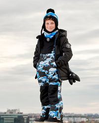 Two Piece Snowsuit Black Printed Blue Bears - G10N804_022