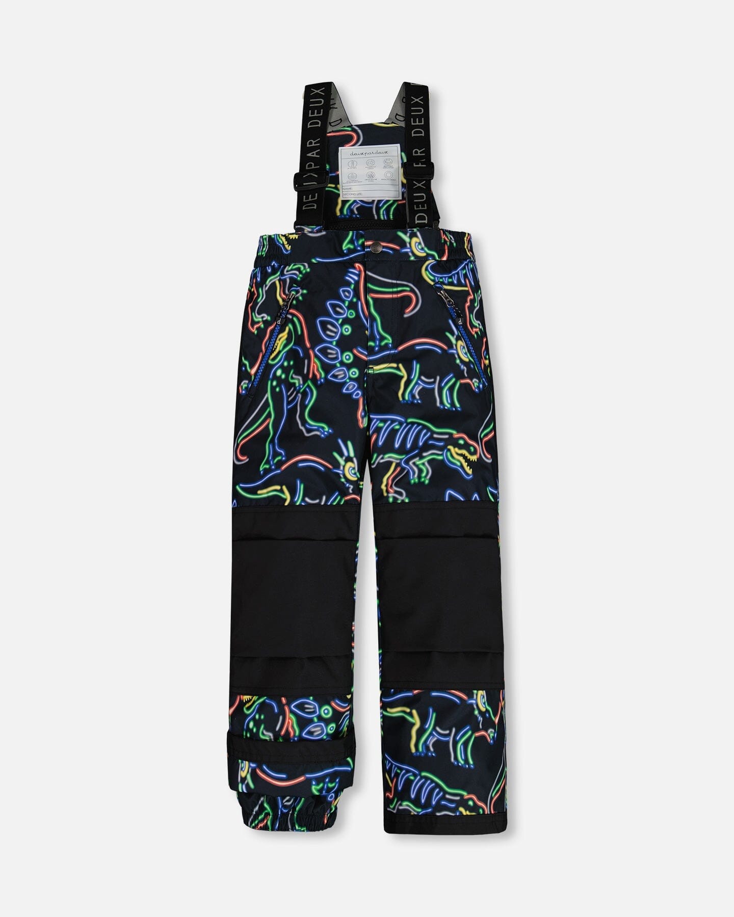 Two Piece Snowsuit Black Printed Dinos - G10R810_019