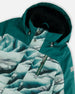 One Piece Snowsuit Forest Green Printed Glaciers - G10T720_021