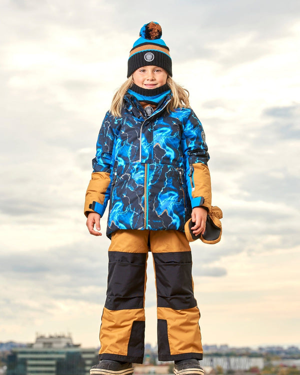 Two Piece Snowsuit Spice And Printed Storm - G10U812_202