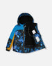Two Piece Snowsuit Royal Blue Printed Storm - G10U812_594