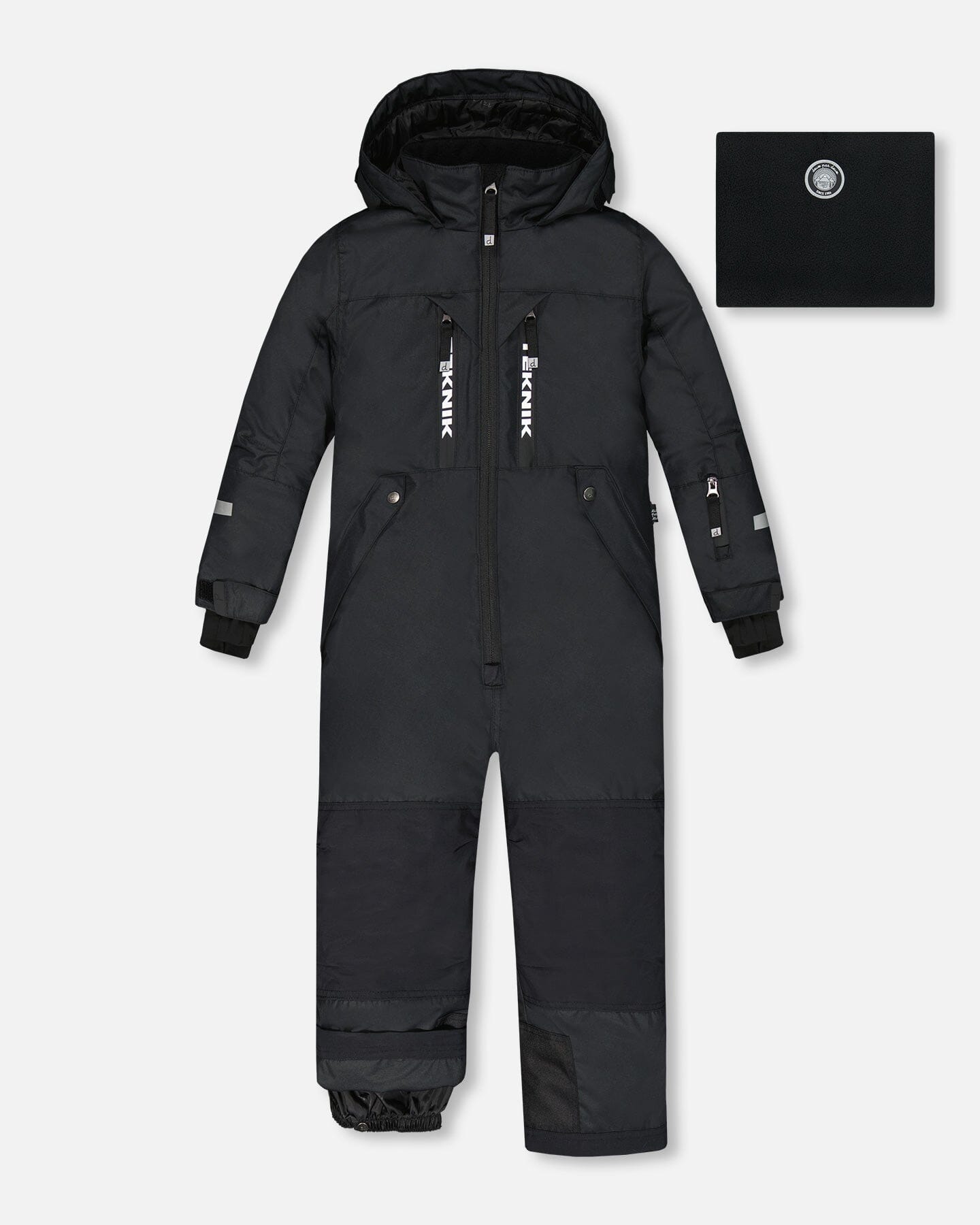 One Piece TEKNIK Snowsuit Black Snowsuits Deux par Deux 